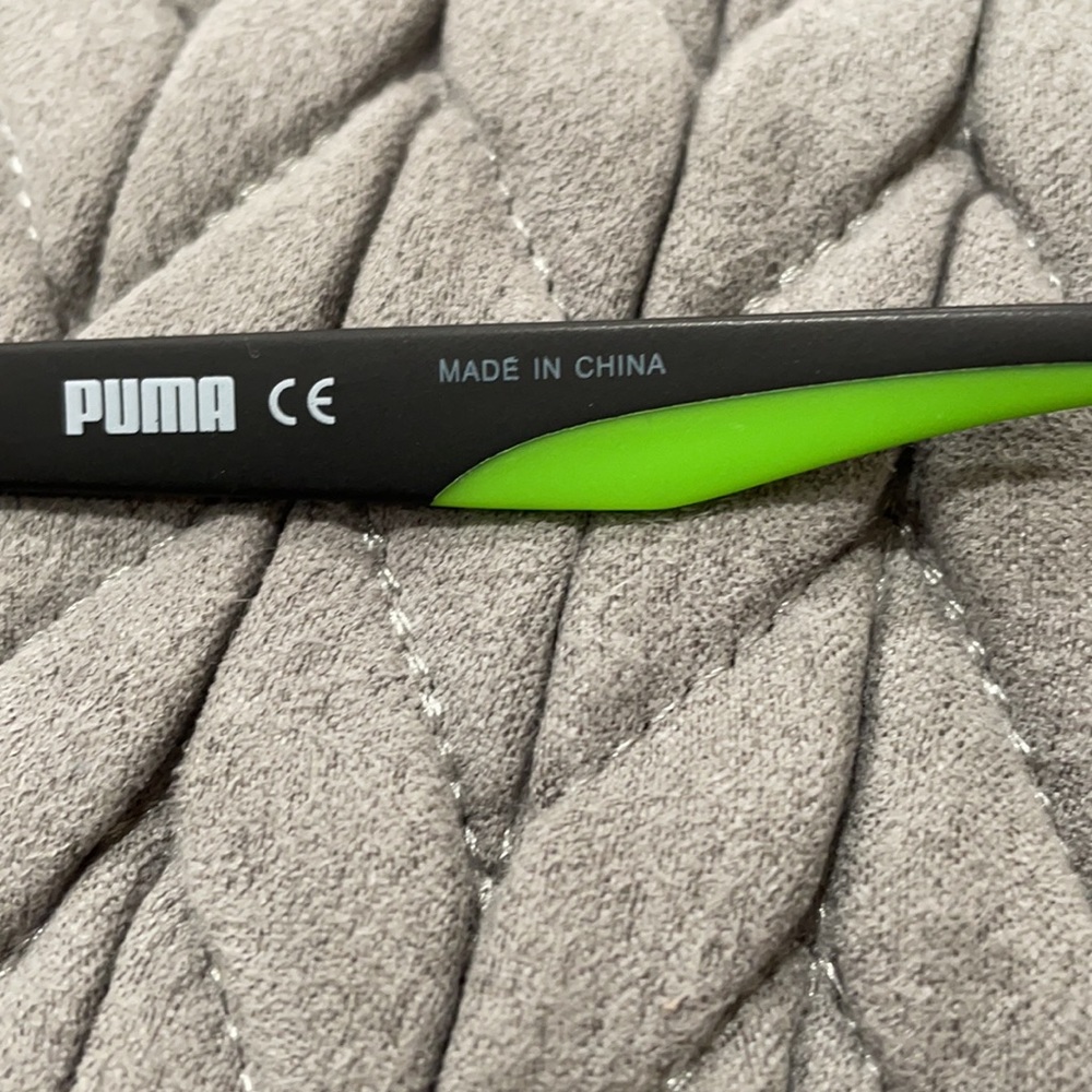Puma glasses /puo1110-004 gunmetal-neon green blk - Picture 5 of 7